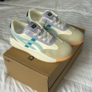 White, purple and blue sneakers Never worn